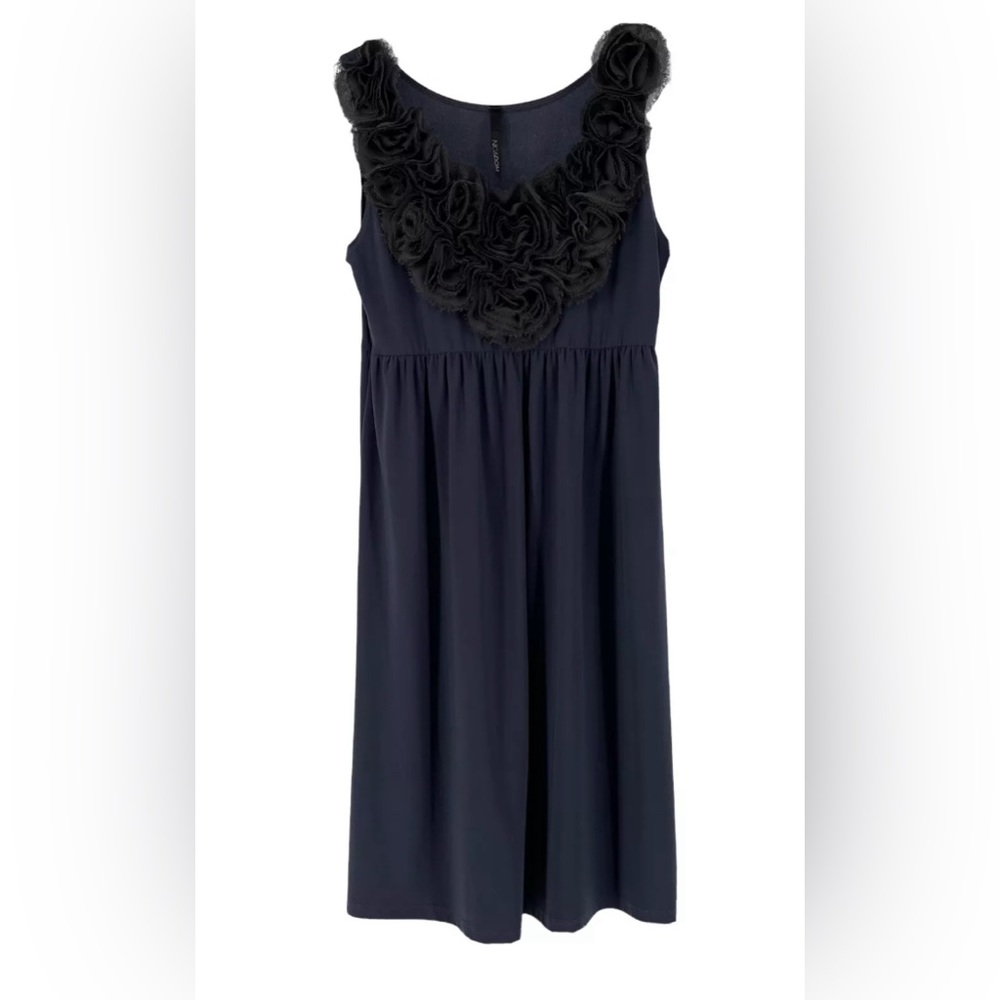 Nic&Dom Navy Floral Low Neck